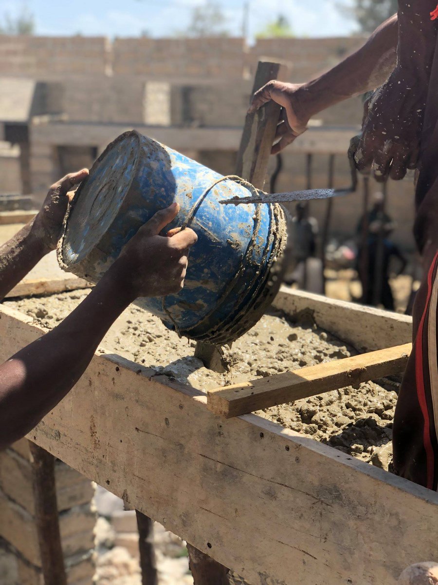 Our School library construction in Zanzibar #Tanzania #School #library #socialarchitecture #architecture #supportUs #communityProject gofundme.com/librarynungwi