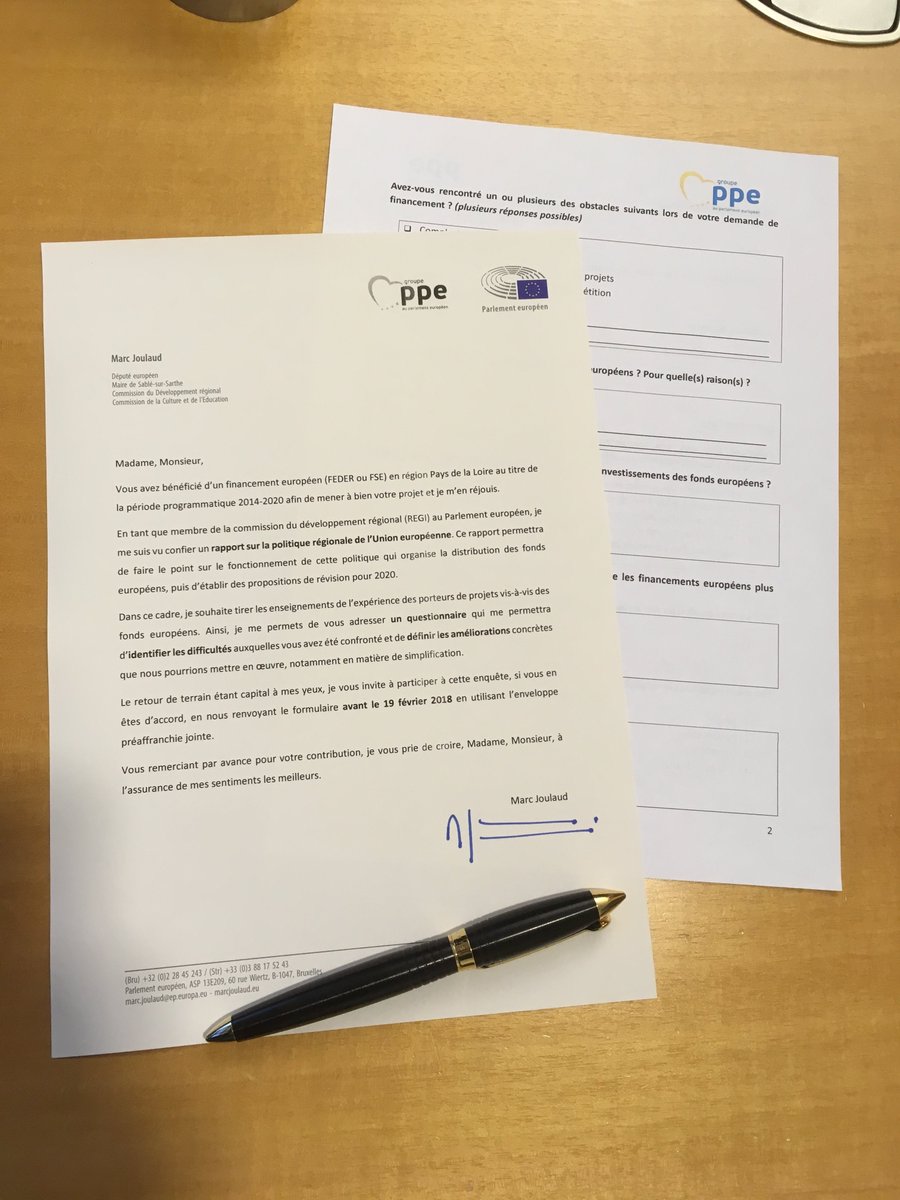 MarcJoulaud's tweet photo. Dans le cadre de mon rapport sur l’avenir des fonds européens, j’ai lancé une consultation auprès des bénéficiaires ligériens. Via ce questionnaire, je souhaite identifier des améliorations concrètes pour les porteurs de projets, afin de simplifier l'accès aux financements. https://t.co/ygEP7PoYSe