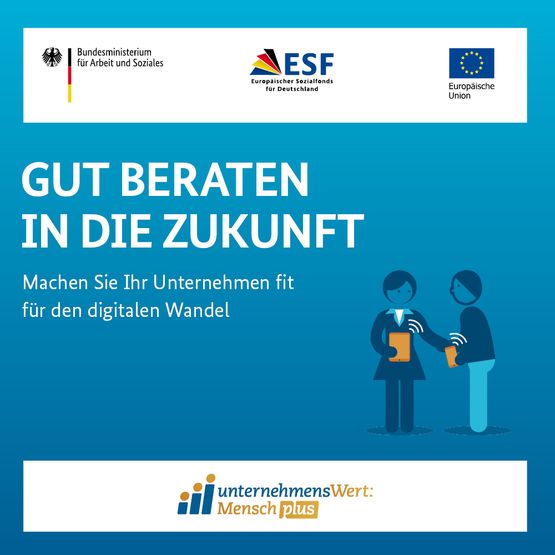 Das Programm unternehmens-wert-mensch.de/uwm-plus/ hilft #KMU dabei, #Digitalisierung zu gestalten und Kompetenzen zu stärken. Jetzt kostenfreie Erstberatung vereinbaren! #SID2018 #arbeitenviernull <a href="/BMAS_Bund/">Bundesministerium für Arbeit und Soziales</a> #ESF