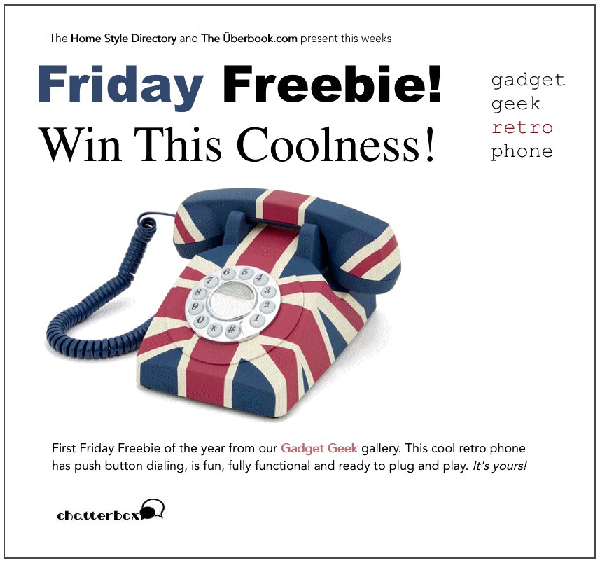 #Competition #WIN #giveaway Friday Freebie! Click for details
bit.ly/2BENFs0