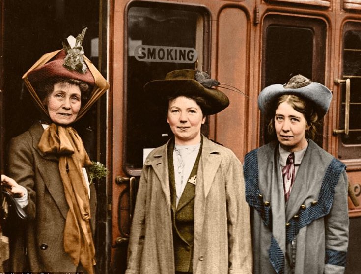 Emmabarnett's tweet image. They may not have got on with each other at times during their highly unpopular political struggle - but my gosh we have got on much better because of them. What a debt we women owe these three Mancunians: Emmeline, Christabel and Sylvia Pankhurst #vote100 #100years #Suffrage100