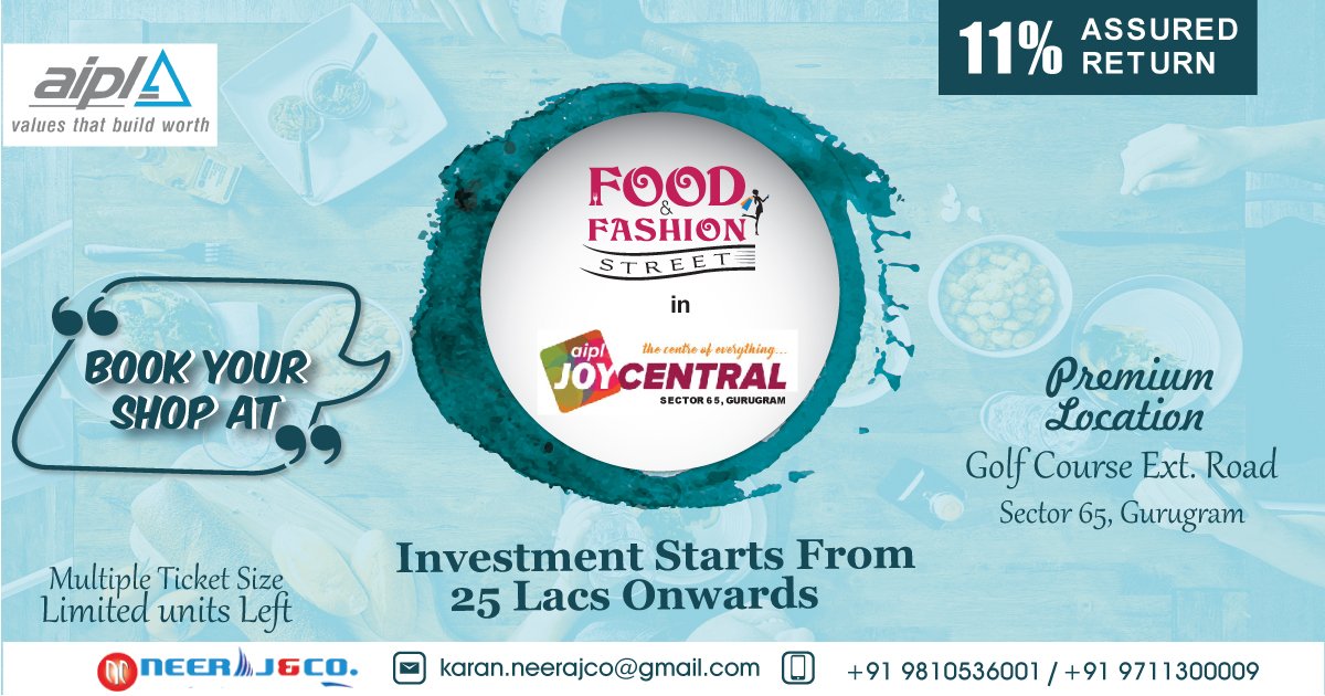 Neerajco2's tweet photo. Life Time Opportunity to Own Property / Investment in Golf Course Ext. Road, Sector-65, Gurgaon
BOOK YOUR SPACE AT : https://t.co/IPaD5hQcRW
Contact us at : 9711300009, 9810536001
Or mail us : karan.neerajco@gmail.com, nikhilagarwal2011@gmail.com

#aipl  #AIPLjoycentral https://t.co/8Ab8b0QFAa