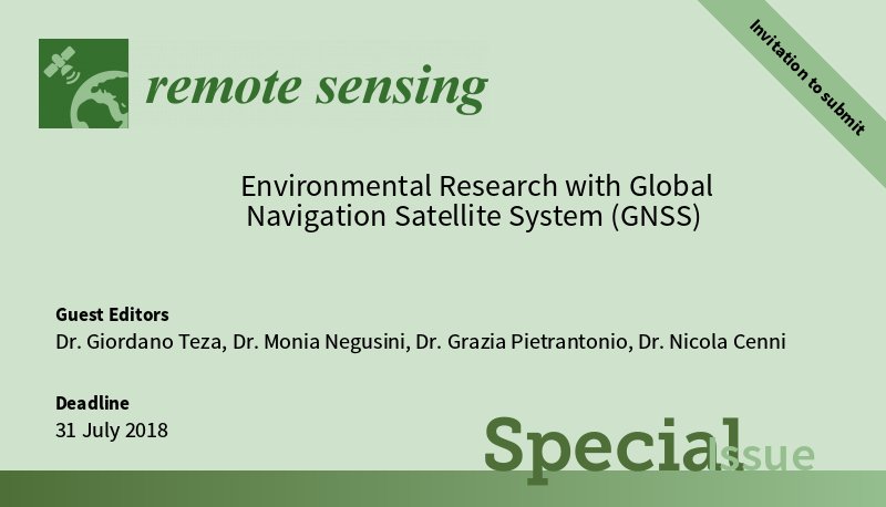 RemoteSens_MDPI's tweet image. New Special Issue: Environmental Research with #GlobalNavigationSatelliteSystem (GNSS) mdpi.com/si/13729  Deadline: 31 July 2018
