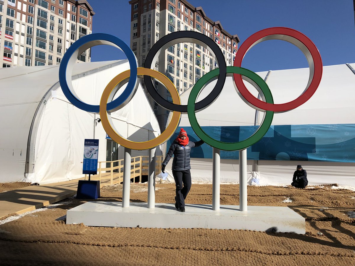 Eisige Grüße aus #Pyeongchang #olympicrings