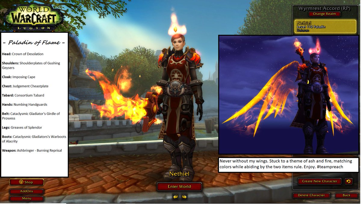 CPT_Fields's tweet photo. @PreachGaming Made some changes. #PGTransmog https://t.co/IcWm9HtEwp