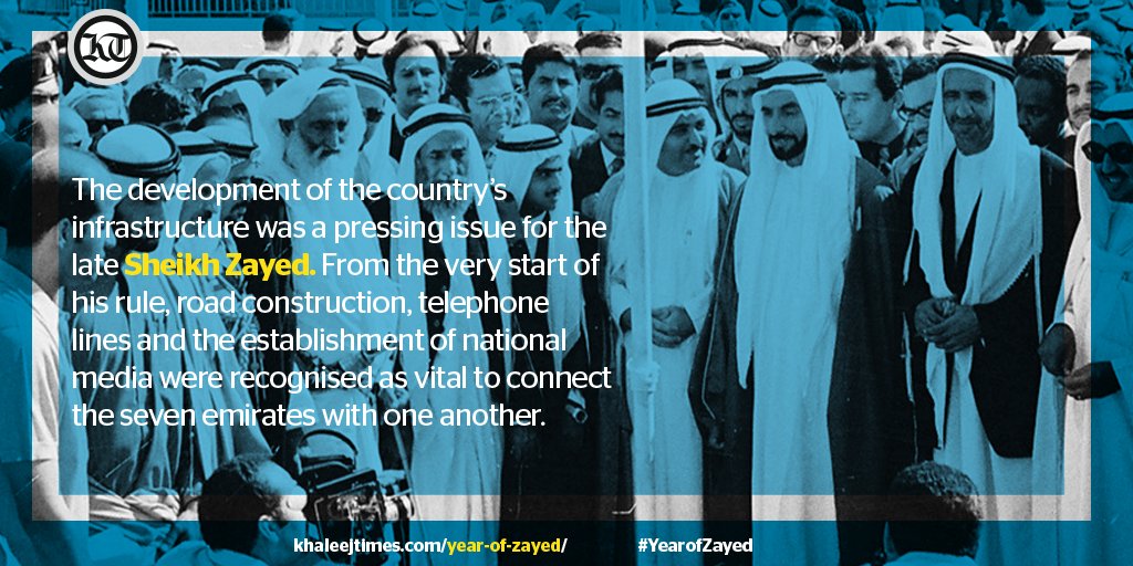 khaleejtimes's tweet photo. #DidYouKnow: #SheikhZayed's primary focus was on developing the manufacturing sector of the country that, as a result, enjoyed a boom in the seventies. - https://t.co/nFWNDSL5z1
#YearofZayed #2018YearOfZayed #Facts #KnowYourKT #UAE #NationalArchivesUAE https://t.co/2Qs30VGPBI