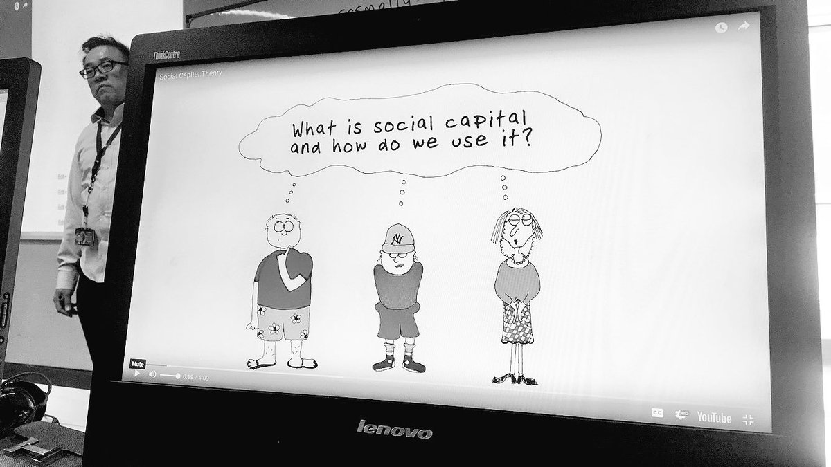 Hayashalg's tweet photo. Today in our class we're learning about social capital theory. #drchen #gust #MCM https://t.co/RDpFvAAeFo
