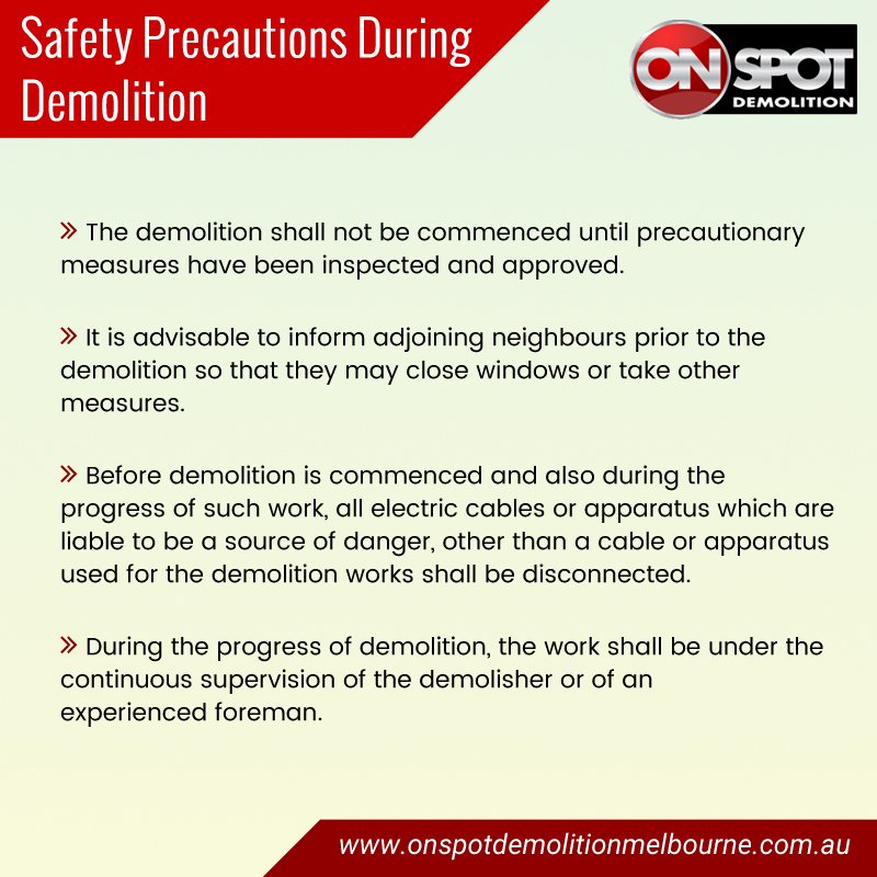 osdmelbourne's tweet photo. Precautions to be taken during Demolition:
#demolition #Precautions https://t.co/gd5sxDNlAZ