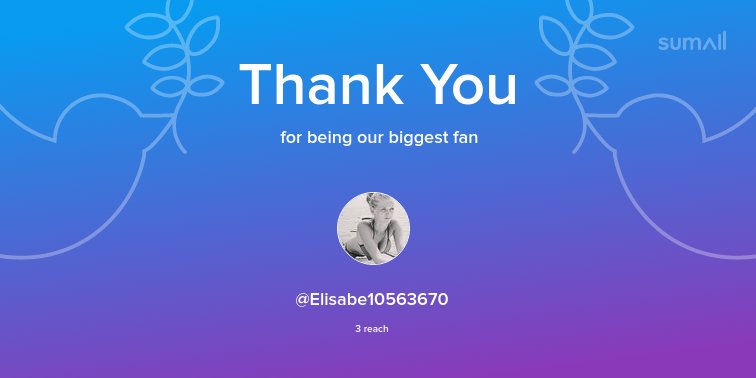 Sathyalars's tweet photo. Our biggest fans this week: @Elisabe10563670. Thank you! via https://t.co/1a8nvS3AbA https://t.co/Vtw4RbCR0a