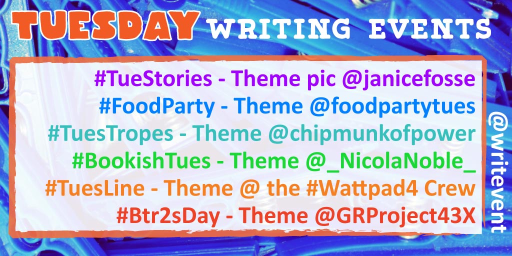 writevent's tweet photo. 🥖 #TueStories [see image]
🥨 #TrickyTues EQUIVOCAL
🍞 #TuesLine CONFIDENCE
🥖 #BookishTues SPLENDOR
🥐 #Btr2sDay PAGE 2, 6, OR 26
🍞 #FoodParty JUGGLE/BALANCE
🥖 #TuesTropes VOYAGE AND RETURN
🥨 #TuesTell [game ended] 😭 https://t.co/sPrb6cmWh0
