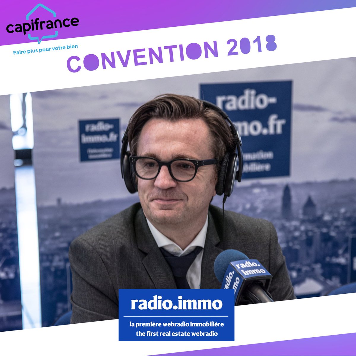 radioimmo's tweet photo. [#jesuiscapitien] "C'est un éco-système d'intelligence collective dans l' #immobilier". @Xavier LALANDE, Directeur Business Développement et International de DIGIT RE GROUP à propos de @CoworkimmoFR  sur #radioimmo https://t.co/VrhDlOZ7FH https://t.co/0TtIQkXcaQ