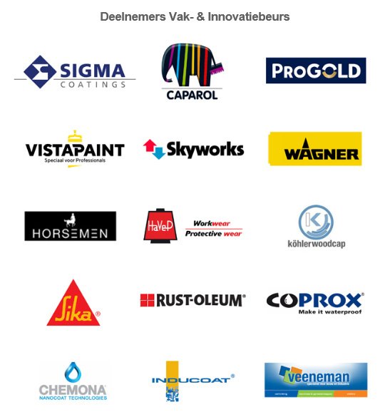 ClaasenCoatings's tweet photo. Deelnemers Vak- en Innovatiebeurs:
@SigmaNL @CaparolNL #progold @VistapaintNL @skyworks_nl @WSBWagner1 #horsemen @havepworkwear #kohlerwoodcap #sika @RustOleumNL #coprox #chemona #veenman #kreunenkunststoffen https://t.co/ZLcTiOfNI8