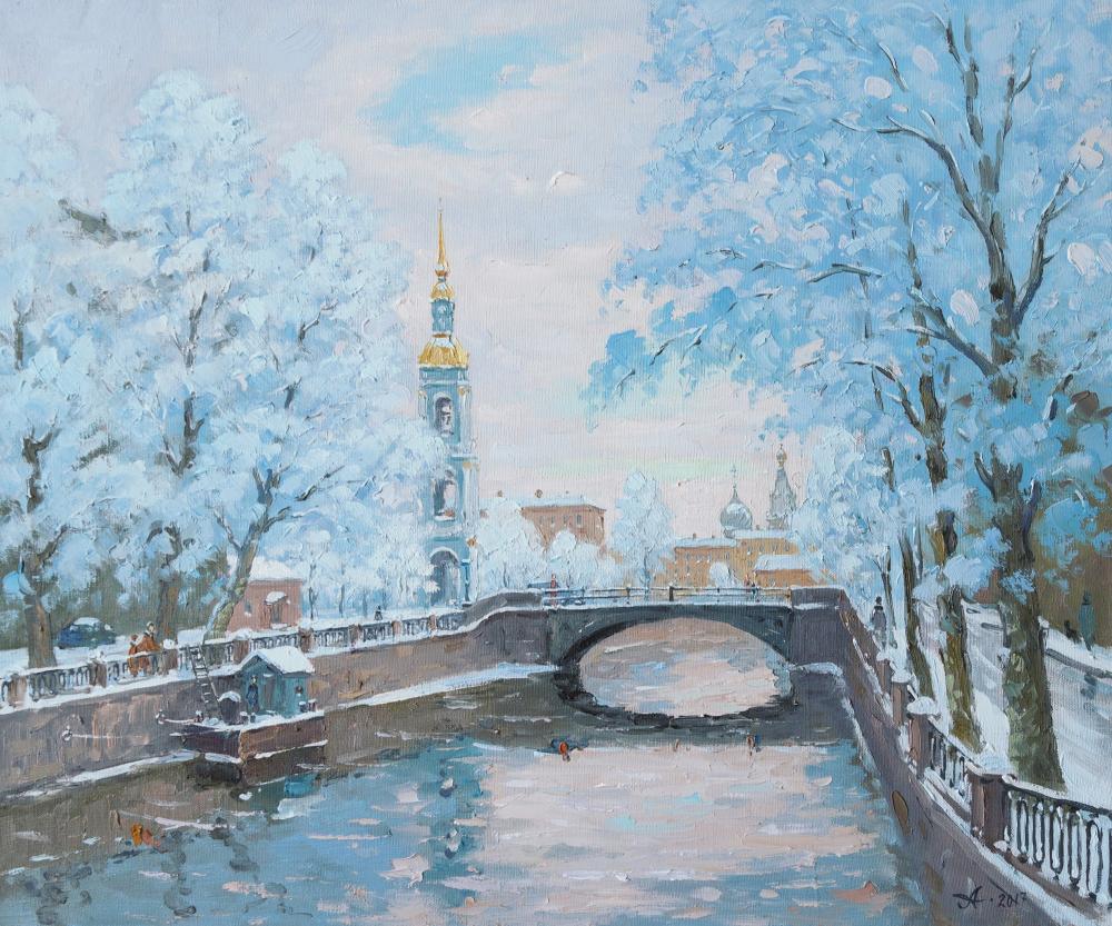 Картины Санкт-Петербург зима Александр Александровский