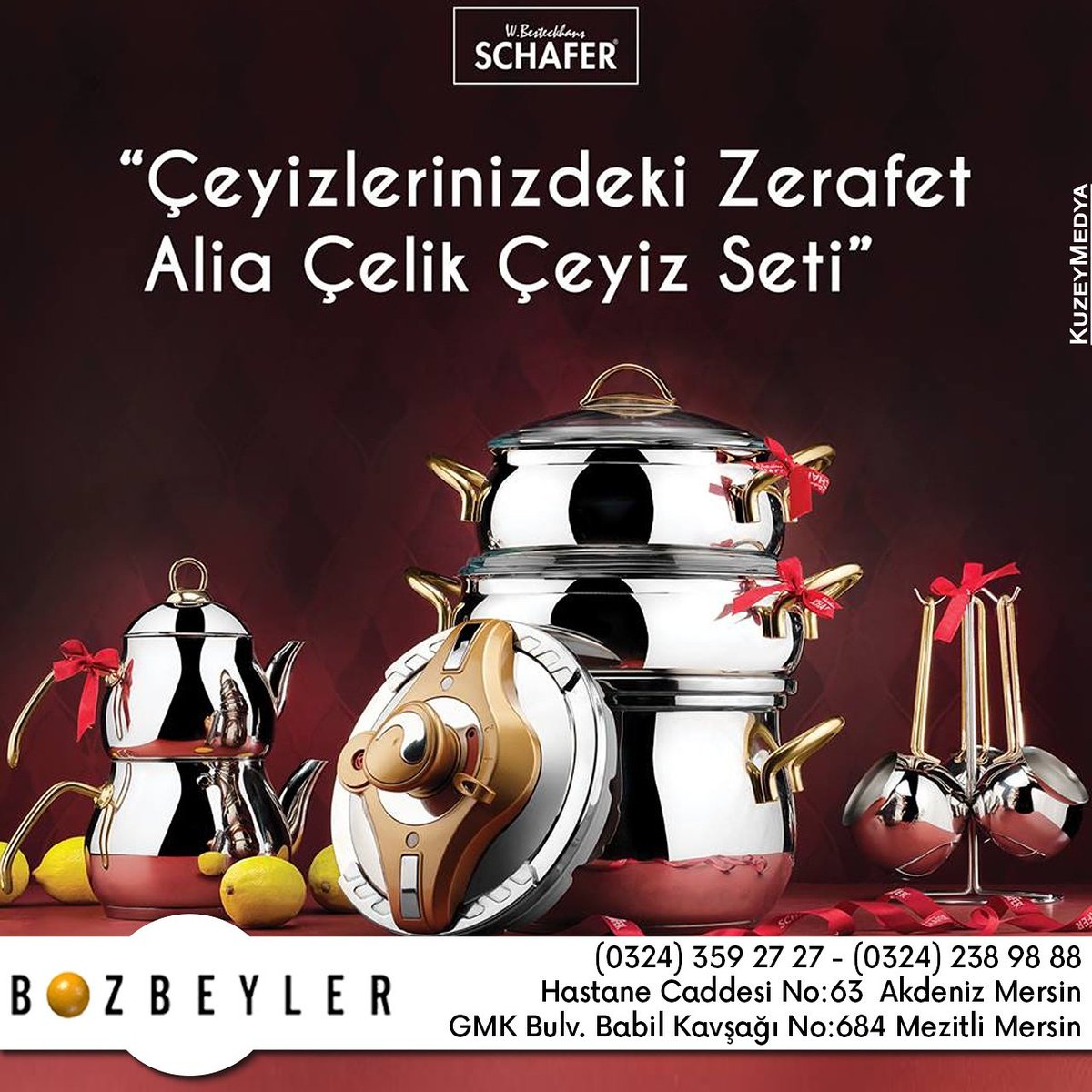 boz_beyler's tweet photo. Zarif schafer ceyiz setleri Bozbeyler Mağazalarında... #taç #özdilek #biev #tantitoni #zebracasa #tefal #rowenta #piercarden #penelope #evtekstili #halı #perde #karmen #kampanya #banyotakimlari #mobilya #aksesuar #bozbeyler #mersin https://t.co/xpRw0M7csd