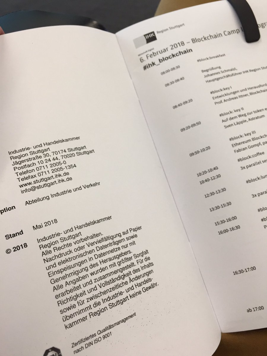 alex71kopp's tweet image. Blockchain Camp II - das Programm ist definitiv zukunftweisend...

... ist aber schon ganz schön kalt für #mai2018 #IHK_Blockchain