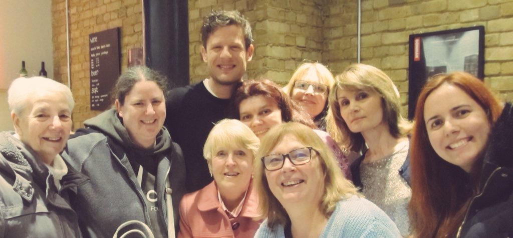 nortondevotee85's tweet photo. I'm beyond myself with happiness for finally having the chance to meet the wonderful @jginorton with my girls #Norties. Amazing last performance of #Belleville at @DonmarWarehouse 💞💞🇵🇹🇬🇧👏👏👏 https://t.co/srejbsGrxs