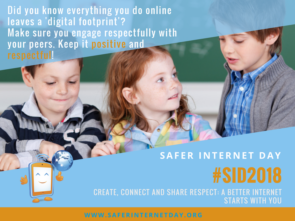 Icyberczar's tweet photo. #SID2018 #TopTips: Internet Never Forgets !! STOP.THINK.CONNECT This year, on #SID2018 and beyond, share respect! Keep it positive and respectful! #CyberAware #PrivacyAware #FPBSID2018 @FPB_ZA @ITU https://t.co/XGZJOCqMkN
