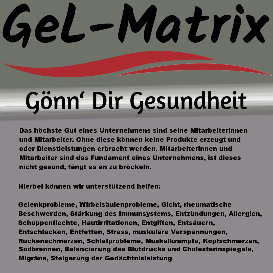 GeL_Matrix_GmbH's tweet photo. Mitarbeiterinnen und Mitarbeiter sind das Fundament des Unternehmens.
#gel #gelmatrix #gesund #gesundheitsförderung #arbeit #arbeitsplatz #gesundheit #vorsorge #arbeitnehmer #betriebsrat #mitarbeiter #förderung #stress #knochen #gelenke https://t.co/0w11UijRql
