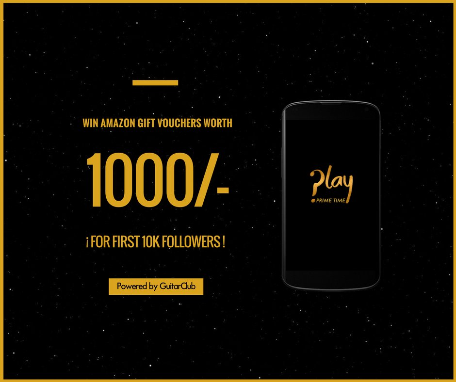 playprimetime's tweet photo. To participate all you have to do is follow these three simple steps,

1) Follow Play PrimeTime on Twitter
2) Like the post ❤️ &amp; comment (#playprimetime)
3) Retweet

Winners will be announced on reaching 10K Followers.

#playprimetime #onlinecontest #amazonvouchers #WinIt https://t.co/ZrmNLxFcKv