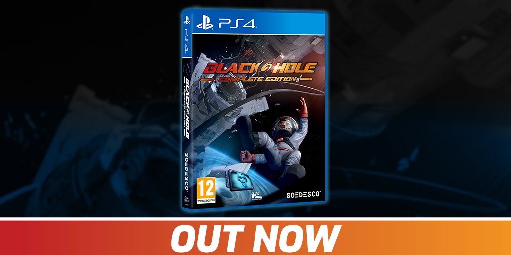 We've got lift off! Today, BLACKHOLE: Complete Edition has landed safely in the store shelves. Who needs this in their collection? #PS4 #Playstation4 #indiedev Read all about it here: soedesco.com/blackhole-now-…