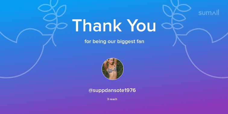 Our biggest fans this week: @suppdansote1976. Thank you! via sumall.com/thankyou?utm_s…