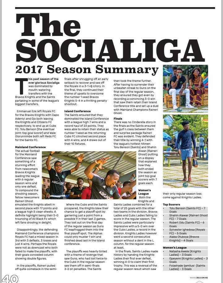 352ng's tweet photo. Did you miss the action from last season's @TheSociaLiga league? Don't worry. We've got you covered. π #352Mag https://t.co/fgNrQNkPpC