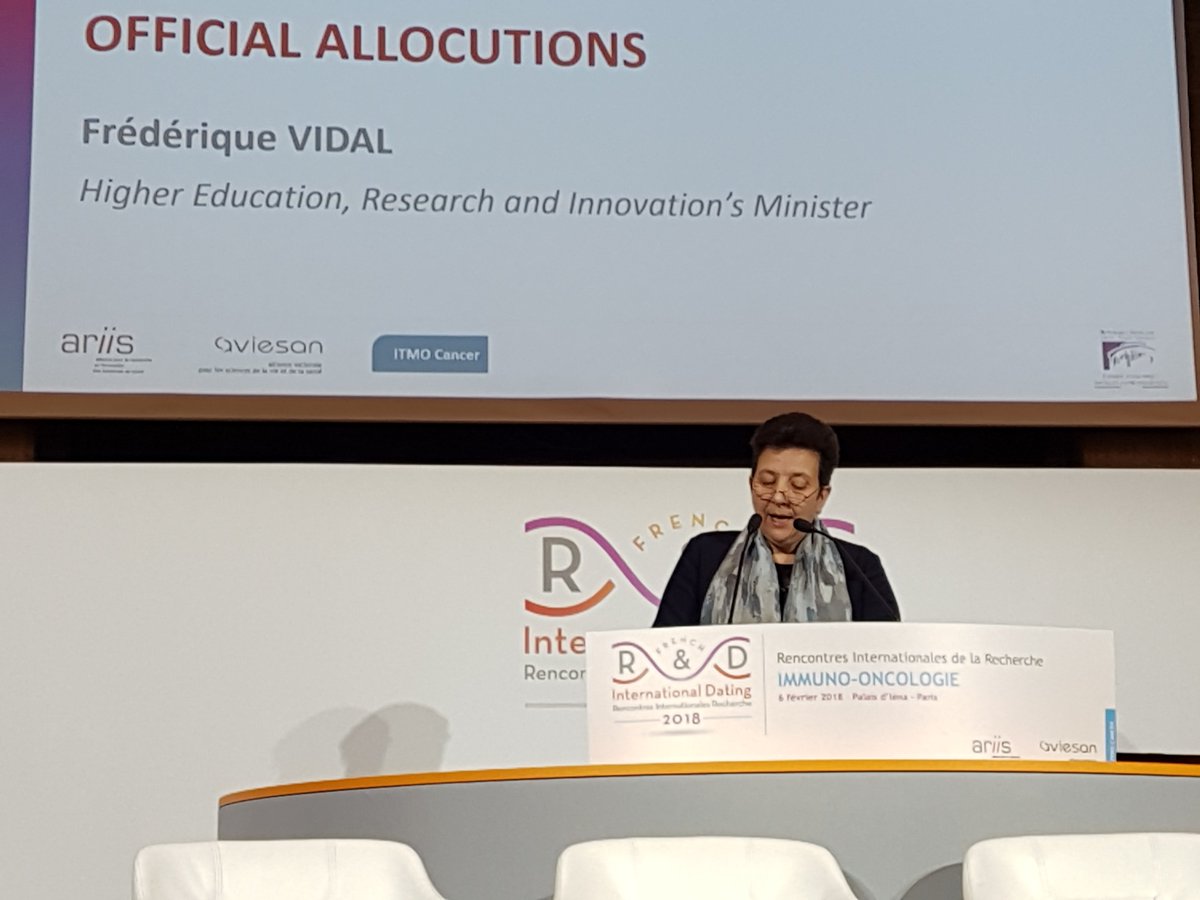 VidalFrederique's tweet photo. This morning, I am opening the 8th ARIIS and Aviesan International R&amp;D Dating on the theme of Immuno-oncology. Let’s create together the conditions for  better and more efficient therapies against cancer. https://t.co/ihxzosPsFn