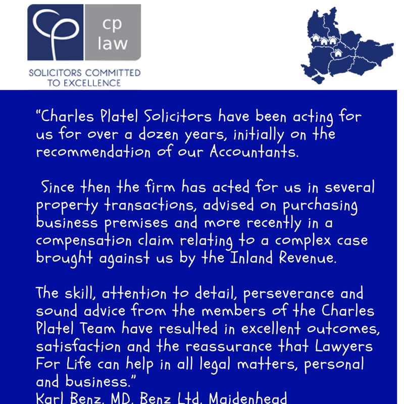 CPLawSolicitors's tweet photo. What our clients say about us: 
#testimonial #CPLaw #Happyclients #Lawyersforlife #Kindwords https://t.co/HKaozUol3k