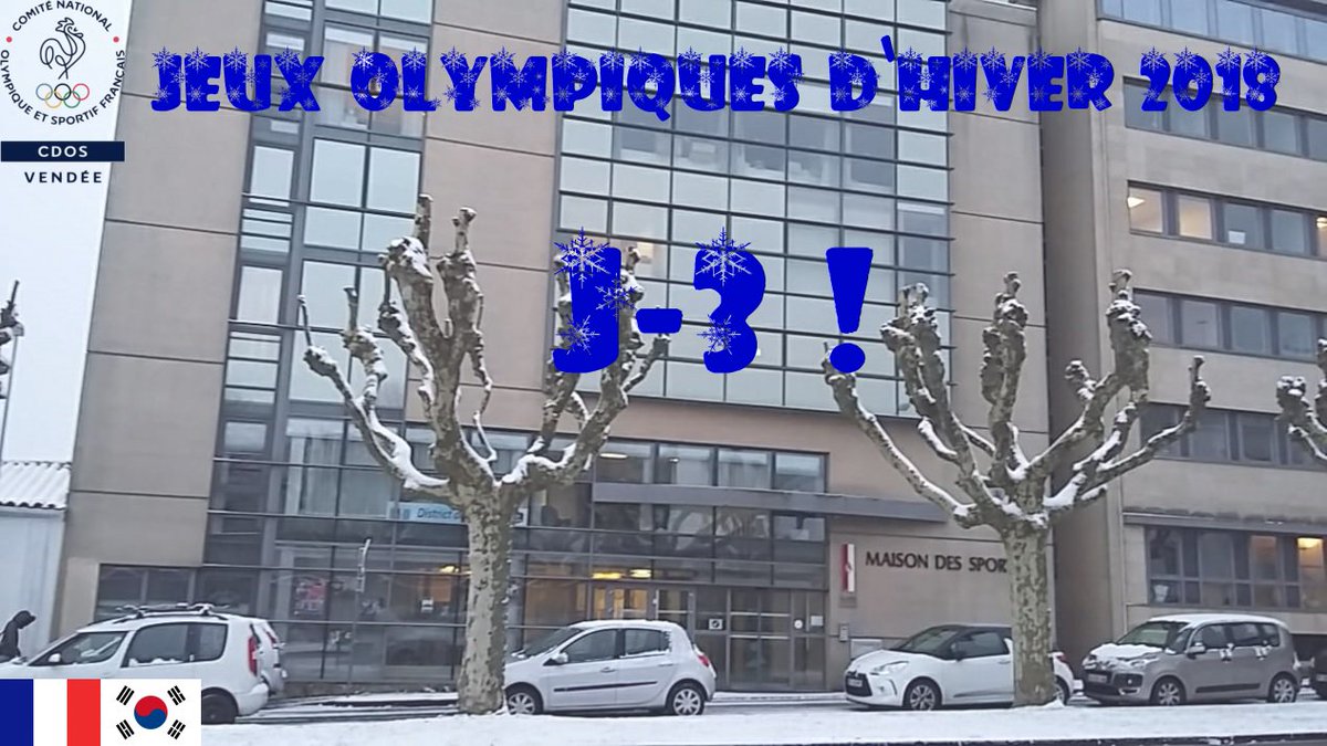 Notre maison des Sports est déjà prête à 72h des #JeuxOlympiques de #PyeongChang2018 ! #Sports #Vendée 😜❄️