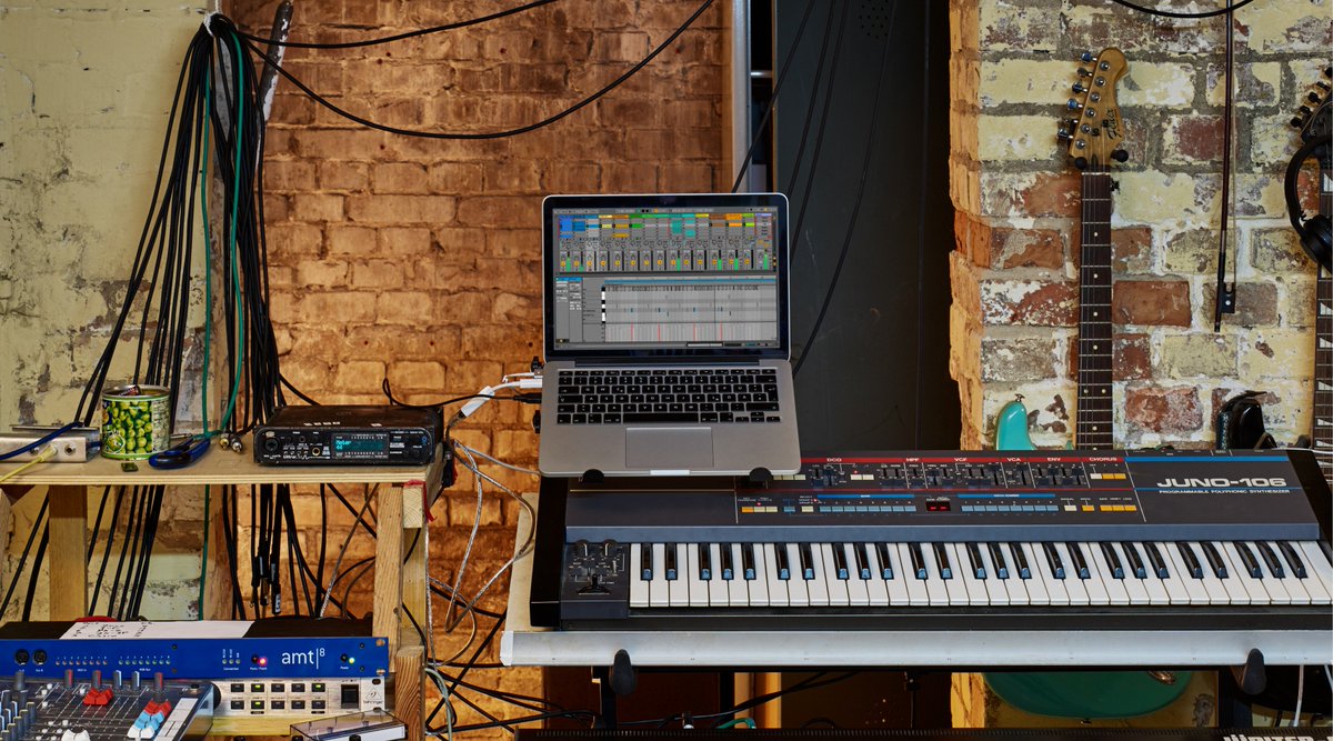 Ableton's tweet photo. Today’s the day! Live 10 is here – with new devices, improved workflows, a redesigned sound library, expanded Push features, Max for Live integrated in Suite, and much more. Get it now from https://t.co/7oDkwQeWI2: https://t.co/WMaWprbEKt https://t.co/A5XBM7wHs0