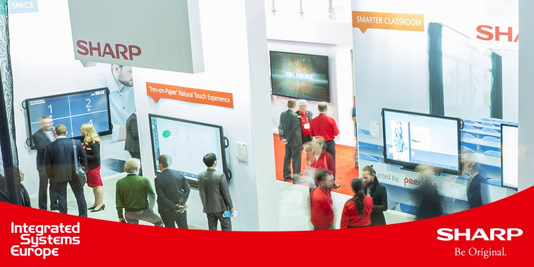 CopyITDigital's tweet image. Join us at #ISE18 in Stand E100 / Hall 12 to experience the latest in #DigitialSignage &amp;amp; #InteractiveDisplays for your business #SharpISE