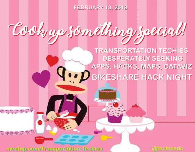 So, ahead of the #bikesharehacknight next week, we wanted to let <a href="/techiesDC/">Transportation Tech</a> know where to find APIs for dockless bikeshare locations #bikeDC meetup.com/Transportation…
