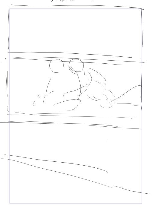 落書き漫画だけど今日もう寝るから明日完成してほしいという念(今ここ) 