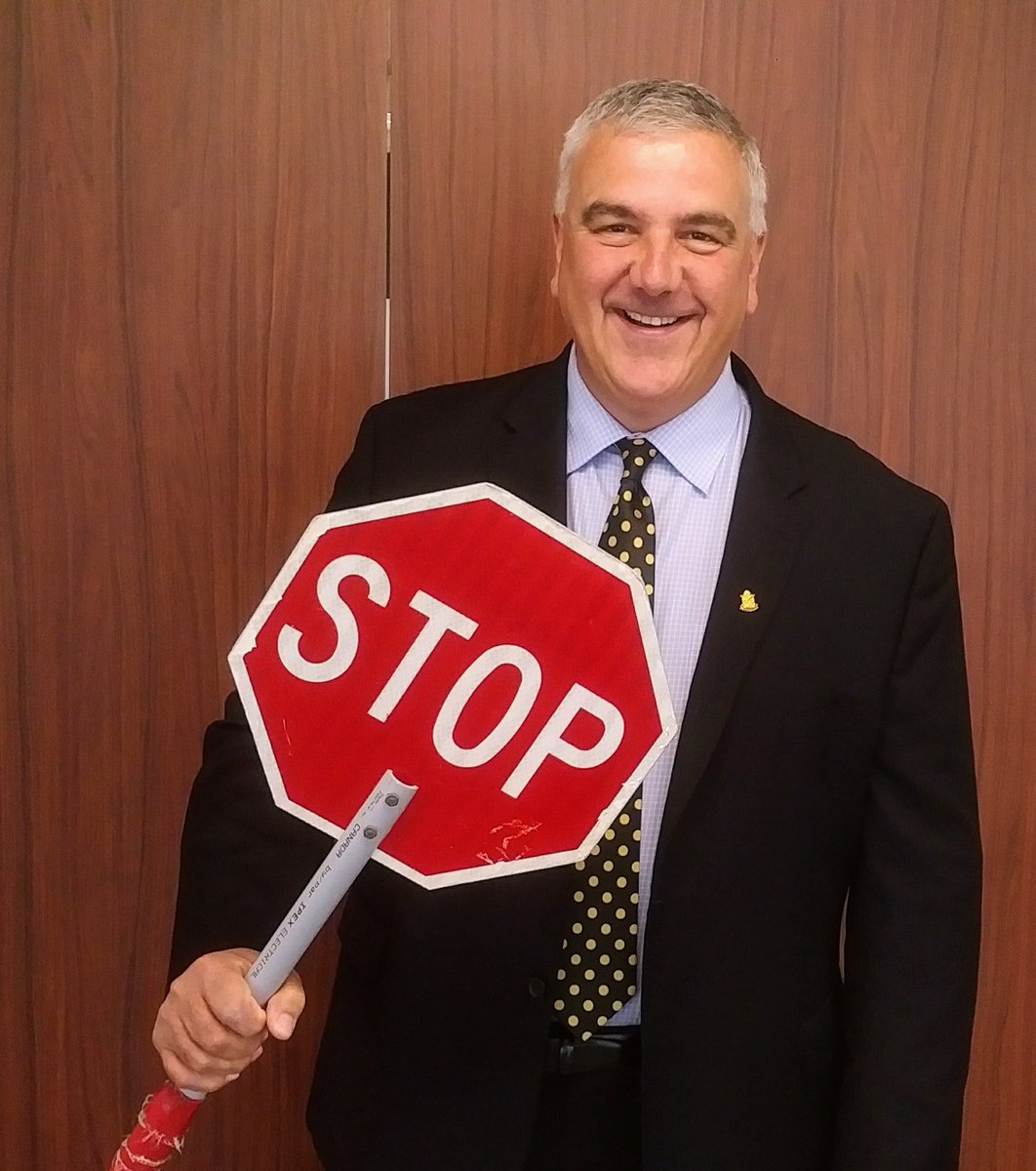 DaveJaworsky's tweet photo. STOP! and say thank you to our crossing guards! It's #CrossingGuardAppreciationDay! Many thanks to all of our crossing guards who help kids get safely to and from school every school day! https://t.co/pKYYCyFRtv