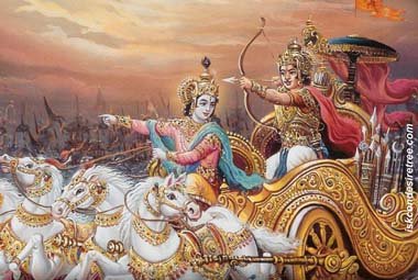 Day 12 – Battle of Arjuna and Bhagadatta Drona was dissatisfied with his attempts to capture Yudhishthira. Thus, he confided to Duryodhana that it would be difficult as long as Arjuna was around and ordered the Samsaptakas to keep Arjuna busy in a remote part of the battlefield