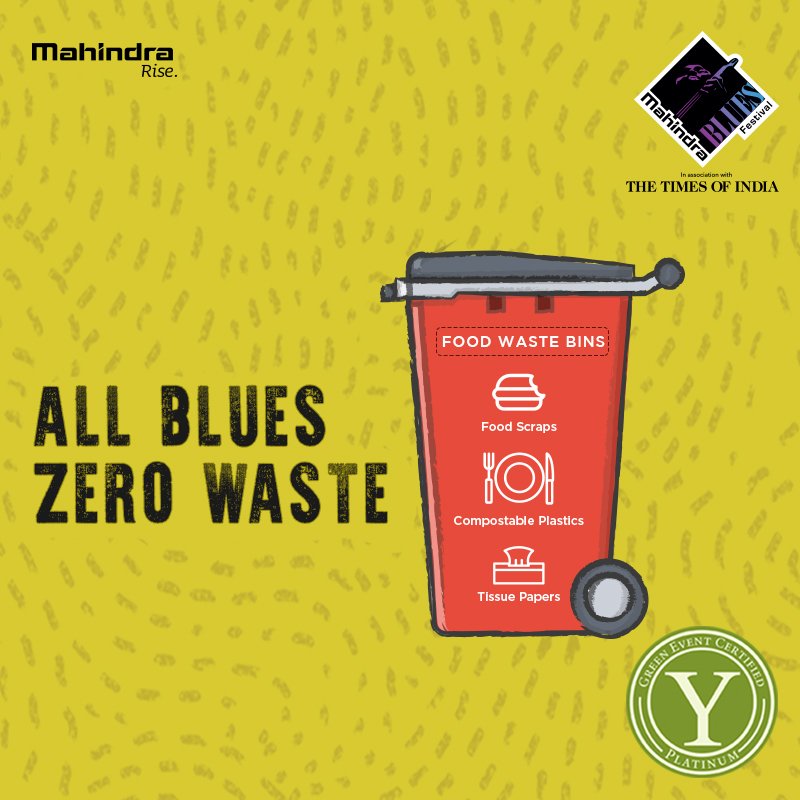 mahindrablues's tweet photo. Help us make the festival a #ZeroWaste event. Please make sure that you drop all your food scraps, compostable plastics and tissue papers into the designated red food waste bins.
#GoGreen #RoadToMBF2018 #Blues #Festival https://t.co/SVfc4P69de