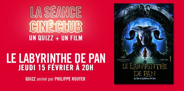 philippe_rouyer's tweet photo. Le jeudi 15 à 20h au #GaumontAlesia, venez jouer avec moi autour du #LabyrinthedePan. Du champagne pour les vainqueurs ; des émotions fortes pour tous. Ce sera la première projection en France de la restauration 4K de ce chef-d’œuvre de @RealGDT. #LaSéancecinéclub @GaumontPathe https://t.co/uGmSrsFaf3