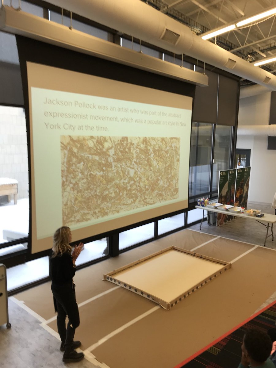 AskupArtEd's tweet photo. Lander Elementary’s 3rd grade art field trip at the Innovation Center under way. #innovativemorning https://t.co/lWhvPKP9z6