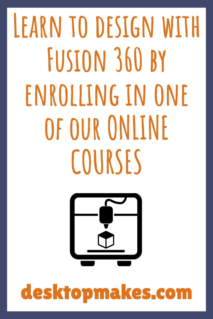 DesktopMakes's tweet photo. #Learn to design with #Fusion360 by enrolling in one of our #onlinecourses. #desktopmakes #3ddesign https://t.co/8tK7irYNZz https://t.co/CH78oLvGZR