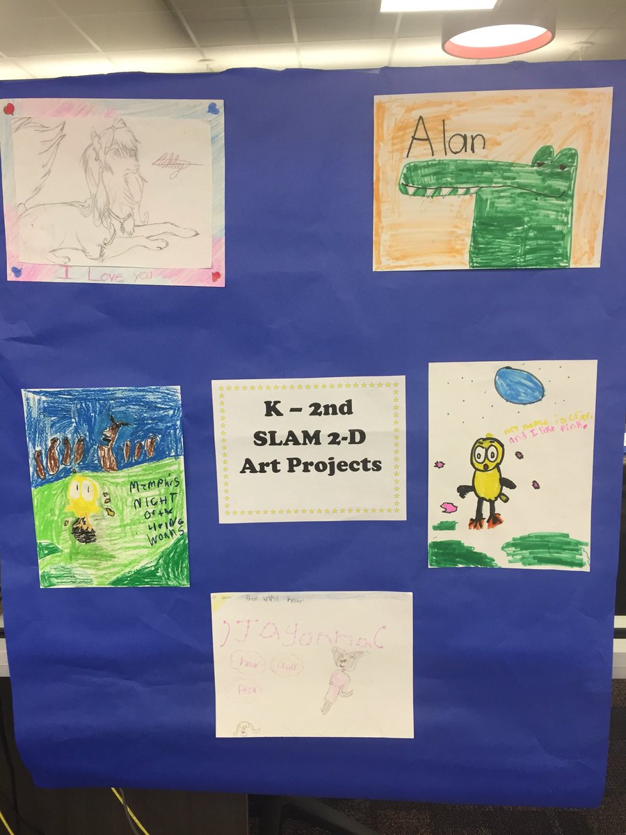 LibraryTera's tweet image. We had some great entries for our SLAM competition. So excited to be trying out the 3D art category this year! @HCPSLambES @LMSK5 @lambsartchick