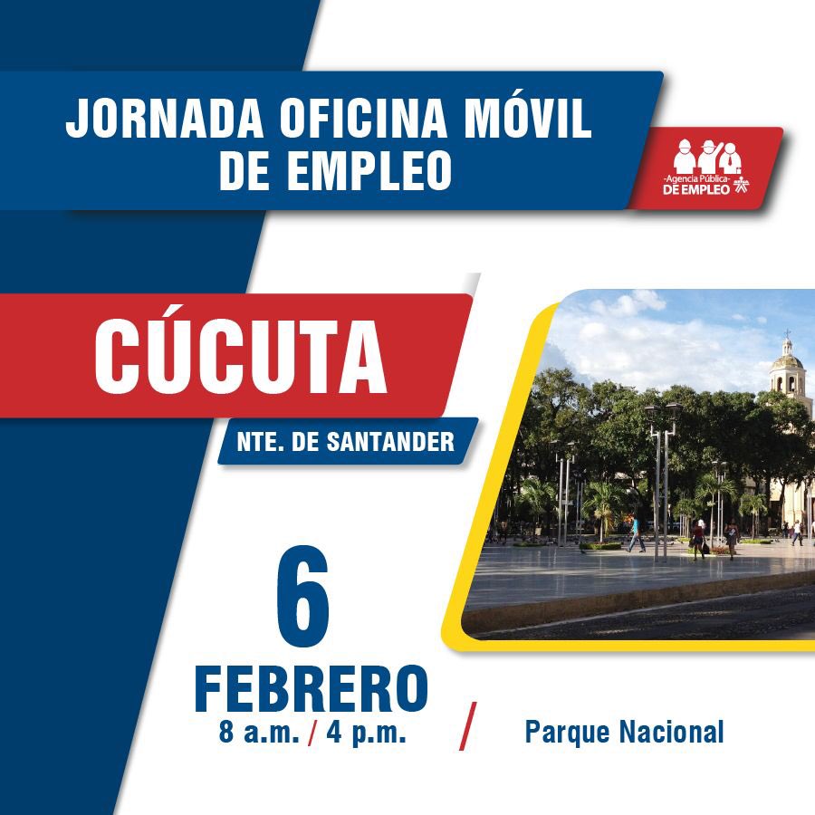 jalizarazo's tweet photo. Con más de 10 mil vacantes en todo el país y 663 en Norte de Santander, la Agencia Pública #SENAEsEmpleo apoya a los colombianos retornados de Venezuela y a los Venezolanos con permiso de trabajo en la búsqueda de oportunidades laborales. ¡Acérquese a nuestras oficinas móviles! https://t.co/hBnt4NQadg