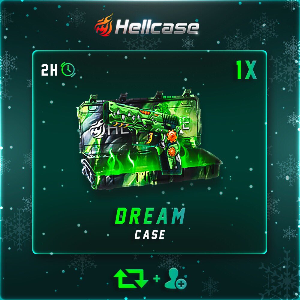 hellcase's tweet photo. ❄️ DREAM Case #Giveaway:
 ❗️ GET MONEY FOR FREE: https://t.co/rSkv0LsJxK
⛄️ Like + RT + Follow us
⛄️ Paste your profile URL

🏆Winner in 2 hours! https://t.co/c4iypywHbm