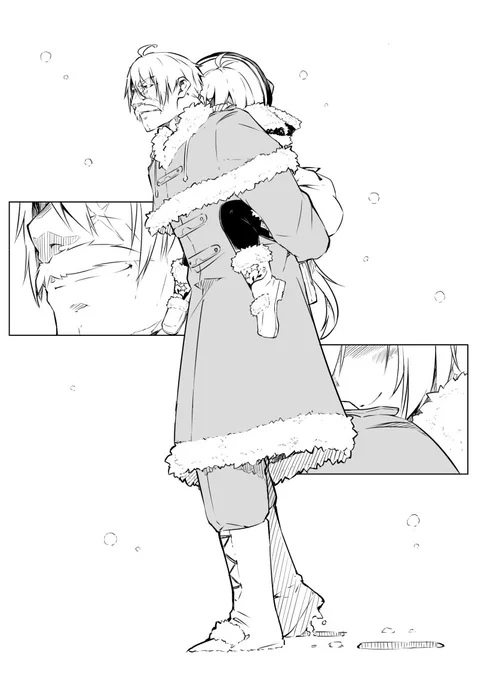 SuperFlight実況を何度も見る→おんぶをされたいと何度も聞く→描きたくなる(結論 #siroart 