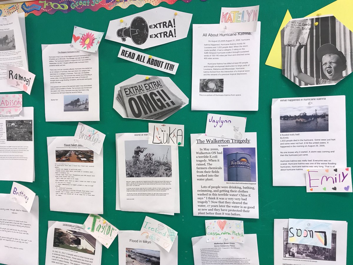 STC_Walkerton's tweet photo. Writing news-style &amp; using success criteria and self-assessment combined with Ms Cashin’s  descriptive feedback to improve our articles https://t.co/x92F1OhlsO