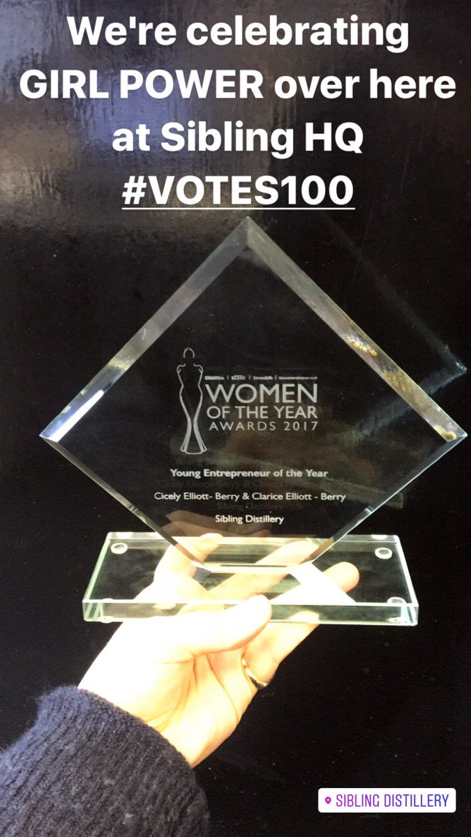 SiblingGin's tweet photo. We sure are celebrating GIRL POWER today! #VOTES100 #SiblingGin #WomeninBusiness #siblingdistillery #girlsthatdistill https://t.co/jSvUgUo1sL