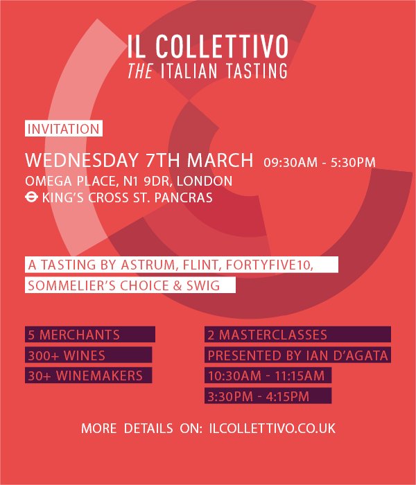 IlCollettivoUK's tweet photo. Fancy winning 5 #magnums of #Italian wine? One from each #IlCollettivo merchant? Well simply SHARE &amp; LIKE this tweet to be in with a chance of getting you hands on this fantastic giveaway prize! @swig_wine @flintwines @astrumwines @fortyfive10 @timsommelier https://t.co/0kDAtruHlh