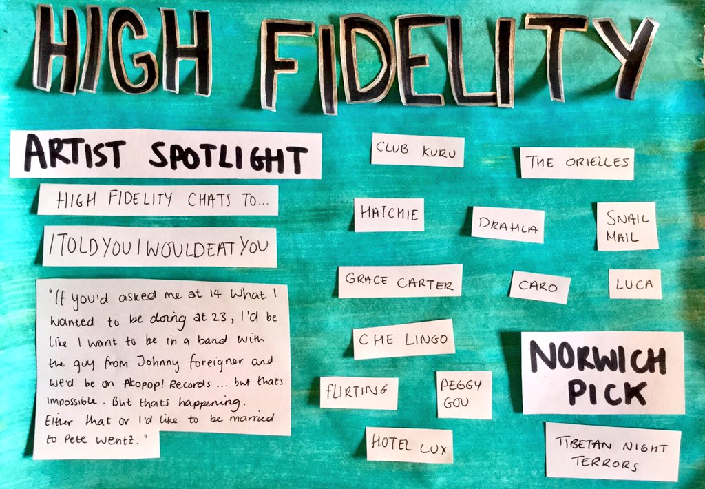 highfidelityrad's tweet image. TONIGHT ON HIGH FIDELITY! Katie chats to this week's Artist Spotlight @ITYIWtweetyou 🌺 plus @TibetanNightBoo are this week's Norwich Pick and there's new music from @clubkuru, @Che_Lingo and @itsgracecarter and more! livewire1350.com @ 6! 📻