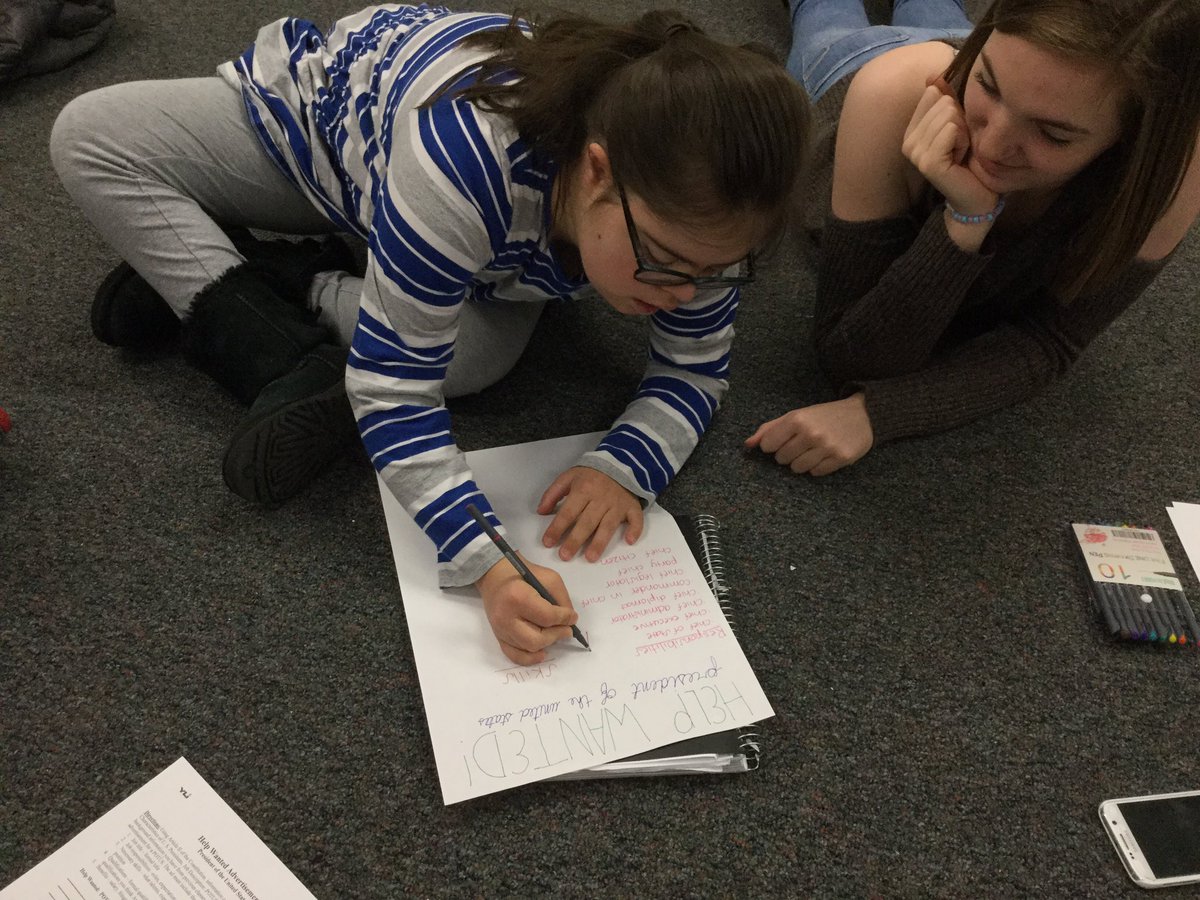 heymsreed's tweet photo. Help Wanted Ads: reviewing Presidential roles and responsibilities together! #ReedWaxmanGovt #ohsInclusionInAction @EWaxman @fcpsnews @OaktonHS https://t.co/Mt0jWLeq55