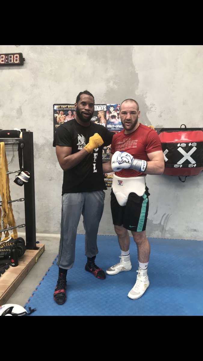 Got in some good rounds today with Earl Newman Jr. We gonna be working hard the next 3 weeks before he heads back!!