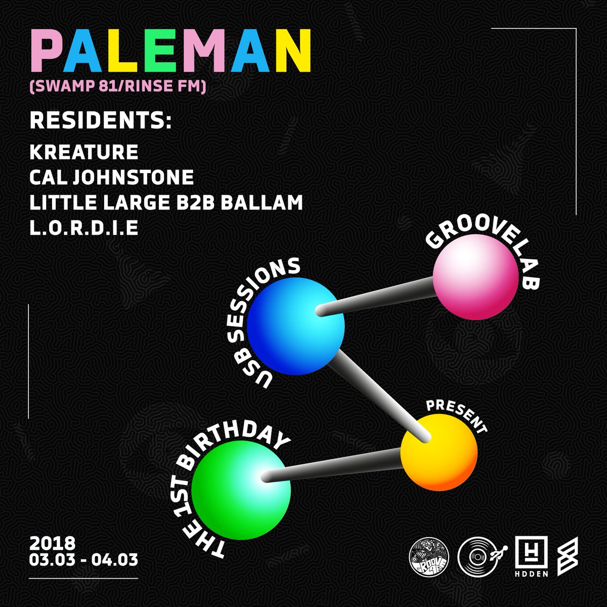 GrooveLabMusic's tweet photo. Paleman @ Hidden MCR 03/03

Tickets - https://t.co/ezR7rlCY0x https://t.co/GfGg6cRjEy